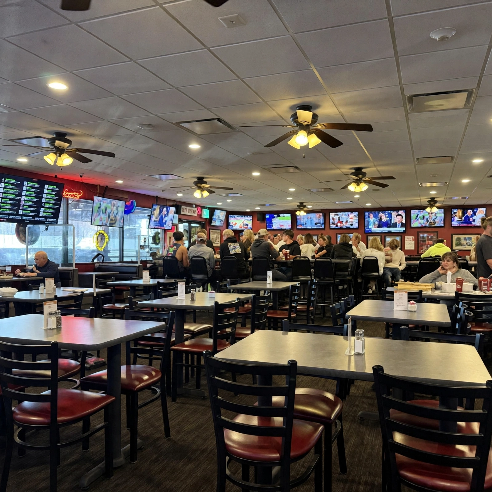 Bar interior at Wings Beavercreek